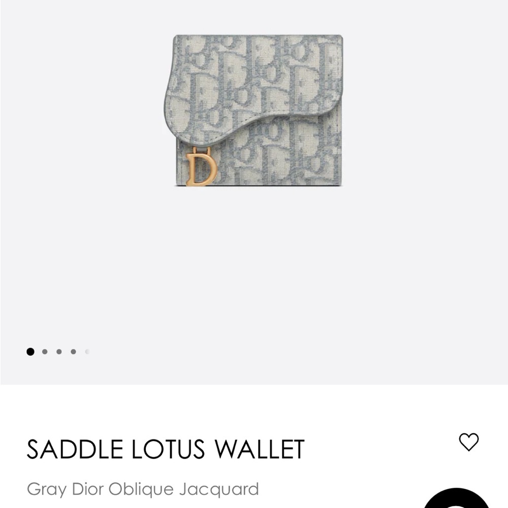 Dior Oblique Saddle Wallet